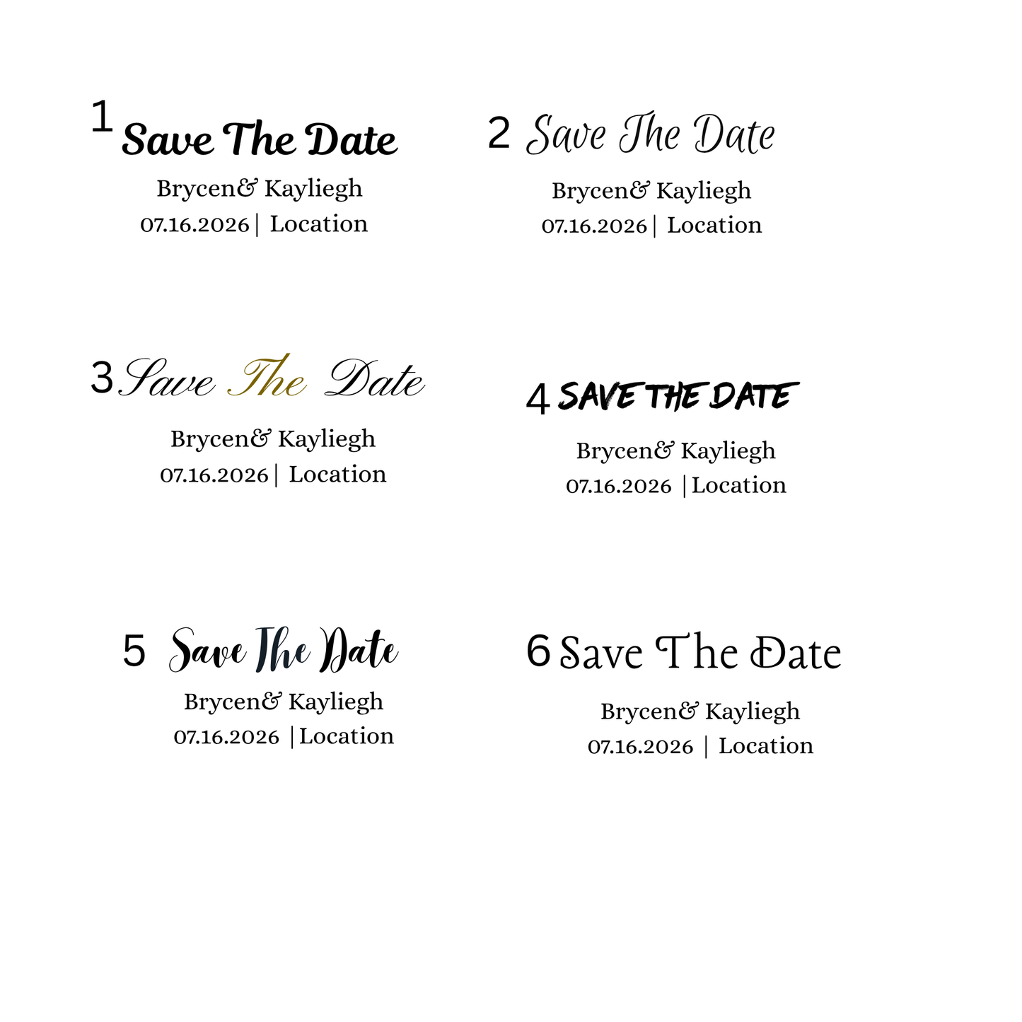 Save The Dates