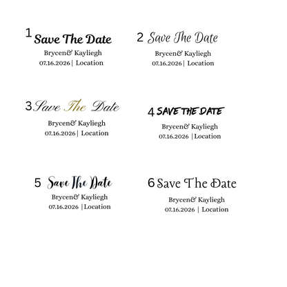 Save The Dates